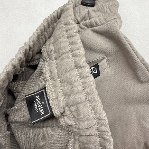 Rawgear Sweatpants Men's Small Gray Embroidered Spellout Cuffed Joggers Gym NEW - Picture 7 of 8